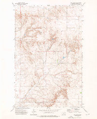 Line Coulee Montana Historical topographic map, 1:24000 scale, 7.5 X 7.5 Minute, Year 1973