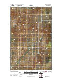 Line Coulee Montana Historical topographic map, 1:24000 scale, 7.5 X 7.5 Minute, Year 2011