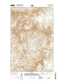 Line Coulee Montana Current topographic map, 1:24000 scale, 7.5 X 7.5 Minute, Year 2014