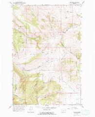 Lingshire Montana Historical topographic map, 1:24000 scale, 7.5 X 7.5 Minute, Year 1966