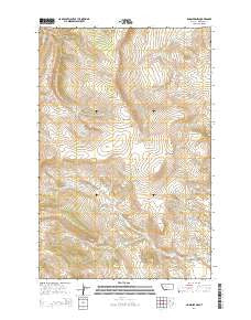 Lingshire NW Montana Current topographic map, 1:24000 scale, 7.5 X 7.5 Minute, Year 2014