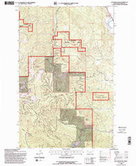 Lion Mountain Montana Historical topographic map, 1:24000 scale, 7.5 X 7.5 Minute, Year 1994