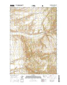 Lippert Gulch Montana Current topographic map, 1:24000 scale, 7.5 X 7.5 Minute, Year 2014
