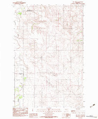 Lisk Creek Montana Historical topographic map, 1:24000 scale, 7.5 X 7.5 Minute, Year 1983
