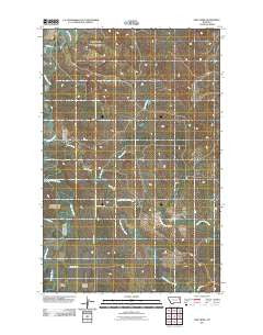 Lisk Creek Montana Historical topographic map, 1:24000 scale, 7.5 X 7.5 Minute, Year 2011