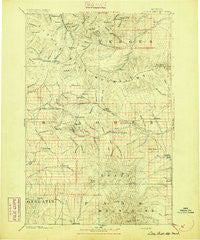 Little Belt Mts. Montana Historical topographic map, 1:250000 scale, 1 X 1 Degree, Year 1894