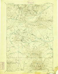 Little Belt Mts. Montana Historical topographic map, 1:250000 scale, 1 X 1 Degree, Year 1894