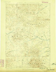 Little Belt Mts. Montana Historical topographic map, 1:250000 scale, 1 X 1 Degree, Year 1886