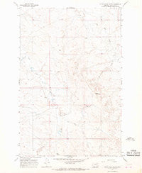 Little Chalk Butte Montana Historical topographic map, 1:24000 scale, 7.5 X 7.5 Minute, Year 1965