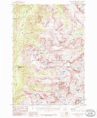 Little Park Mountain Montana Historical topographic map, 1:24000 scale, 7.5 X 7.5 Minute, Year 1986