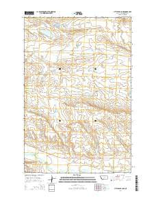 Little Bear Lake Montana Current topographic map, 1:24000 scale, 7.5 X 7.5 Minute, Year 2014