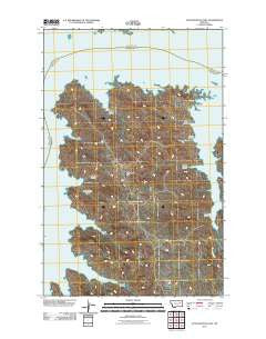 Little Buffalo Hill Montana Historical topographic map, 1:24000 scale, 7.5 X 7.5 Minute, Year 2011