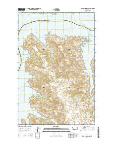 Little Buffalo Hill Montana Current topographic map, 1:24000 scale, 7.5 X 7.5 Minute, Year 2014