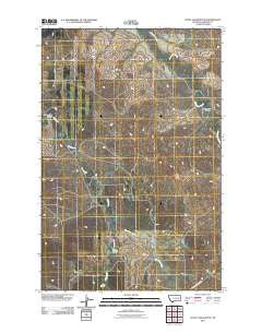 Little Chalk Butte Montana Historical topographic map, 1:24000 scale, 7.5 X 7.5 Minute, Year 2011