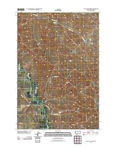 Little Dry Creek Montana Historical topographic map, 1:24000 scale, 7.5 X 7.5 Minute, Year 2011