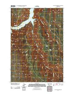 Little Finger Ridge Montana Historical topographic map, 1:24000 scale, 7.5 X 7.5 Minute, Year 2011