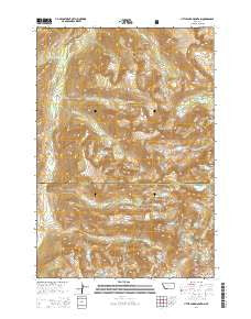 Little Park Mountain Montana Current topographic map, 1:24000 scale, 7.5 X 7.5 Minute, Year 2014