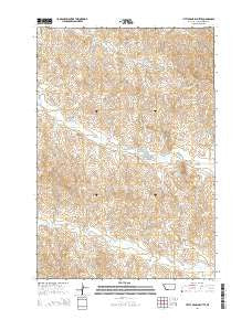 Little Pilgrim Butte Montana Current topographic map, 1:24000 scale, 7.5 X 7.5 Minute, Year 2014
