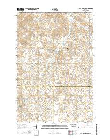 Little Whitney Creek Montana Current topographic map, 1:24000 scale, 7.5 X 7.5 Minute, Year 2014