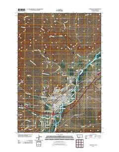 Livingston Montana Historical topographic map, 1:24000 scale, 7.5 X 7.5 Minute, Year 2011