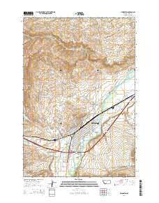 Livingston Montana Current topographic map, 1:24000 scale, 7.5 X 7.5 Minute, Year 2014