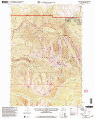 Livingston Peak Montana Historical topographic map, 1:24000 scale, 7.5 X 7.5 Minute, Year 2000