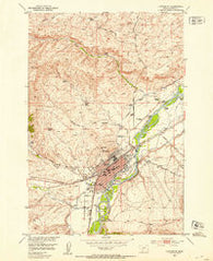 Livingston Montana Historical topographic map, 1:24000 scale, 7.5 X 7.5 Minute, Year 1951