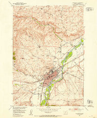 Livingston Montana Historical topographic map, 1:24000 scale, 7.5 X 7.5 Minute, Year 1951