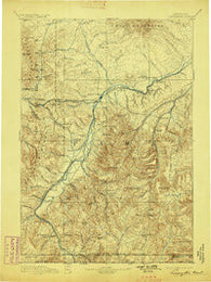 Livingston Montana Historical topographic map, 1:250000 scale, 1 X 1 Degree, Year 1893