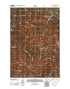 Livingston Peak Montana Historical topographic map, 1:24000 scale, 7.5 X 7.5 Minute, Year 2011