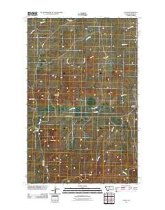 Lloyd Montana Historical topographic map, 1:24000 scale, 7.5 X 7.5 Minute, Year 2011