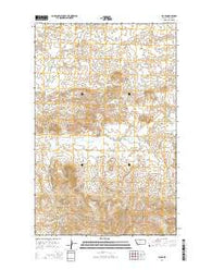 Lloyd Montana Current topographic map, 1:24000 scale, 7.5 X 7.5 Minute, Year 2014