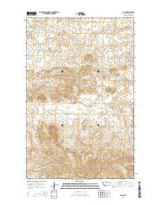 Lloyd Montana Current topographic map, 1:24000 scale, 7.5 X 7.5 Minute, Year 2014