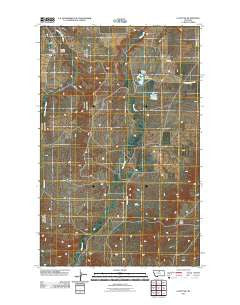 Lloyd NW Montana Historical topographic map, 1:24000 scale, 7.5 X 7.5 Minute, Year 2011