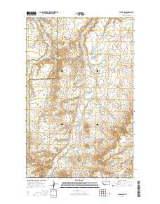 Lloyd NW Montana Current topographic map, 1:24000 scale, 7.5 X 7.5 Minute, Year 2014