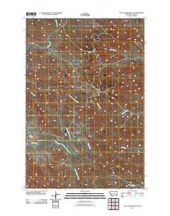 Loaf of Bread Butte Montana Historical topographic map, 1:24000 scale, 7.5 X 7.5 Minute, Year 2011
