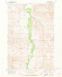 Locate Montana Historical topographic map, 1:24000 scale, 7.5 X 7.5 Minute, Year 1969