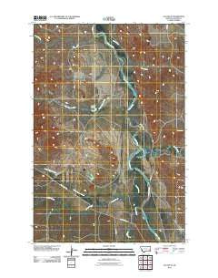 Locate SE Montana Historical topographic map, 1:24000 scale, 7.5 X 7.5 Minute, Year 2011