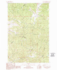 Lockhart Meadows Montana Historical topographic map, 1:24000 scale, 7.5 X 7.5 Minute, Year 1989