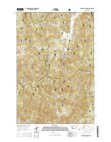 Lockhart Meadows Montana Current topographic map, 1:24000 scale, 7.5 X 7.5 Minute, Year 2014