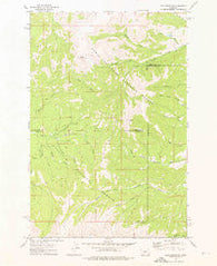 Loco Mountain Montana Historical topographic map, 1:24000 scale, 7.5 X 7.5 Minute, Year 1972