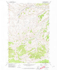 Loco Ridge Montana Historical topographic map, 1:24000 scale, 7.5 X 7.5 Minute, Year 1970