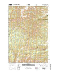 Loco Mountain Montana Current topographic map, 1:24000 scale, 7.5 X 7.5 Minute, Year 2014