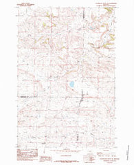 Locomotive Butte SW Montana Historical topographic map, 1:24000 scale, 7.5 X 7.5 Minute, Year 1985