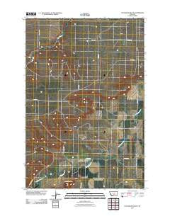 Locomotive Butte Montana Historical topographic map, 1:24000 scale, 7.5 X 7.5 Minute, Year 2011