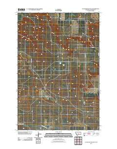 Locomotive Butte SE Montana Historical topographic map, 1:24000 scale, 7.5 X 7.5 Minute, Year 2011