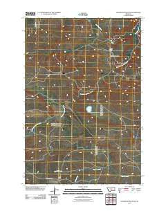 Locomotive Butte SW Montana Historical topographic map, 1:24000 scale, 7.5 X 7.5 Minute, Year 2011