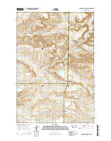 Locomotive Butte SW Montana Current topographic map, 1:24000 scale, 7.5 X 7.5 Minute, Year 2014