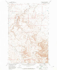 Lodge Pole NE Montana Historical topographic map, 1:24000 scale, 7.5 X 7.5 Minute, Year 1971