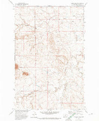 Lodge Pole NW Montana Historical topographic map, 1:24000 scale, 7.5 X 7.5 Minute, Year 1971